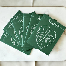 Load image into Gallery viewer, Aloha Monstera | Greeting, Just Because | Single Note Card | Blank Inside
