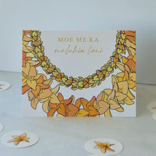 Load image into Gallery viewer, Moe Maluhia (Kenikeni) | Sympathy, Condolences | Single Note Card | Blank Inside
