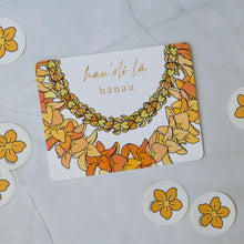 Load image into Gallery viewer, Hau&#39;oli La Hanau | Happy Birthday | POSTCARD | Blank Back
