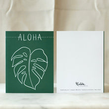 Load image into Gallery viewer, Aloha Monstera | Greeting, Just Because | Single Note Card | Blank Inside
