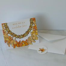 Load image into Gallery viewer, Moe Maluhia (Kenikeni) | Sympathy, Condolences | Single Note Card | Blank Inside
