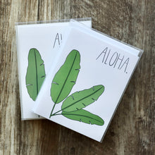 Load image into Gallery viewer, Aloha Mai&#39;a | Greeting, Thinking of You | Single Note Card | Blank Inside
