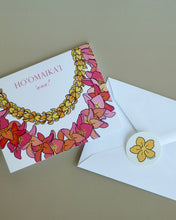 Load image into Gallery viewer, Ho&#39;omaika&#39;i! (Lei) | Congratulations! | Single Note Card | Blank Inside
