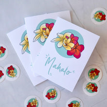 Load image into Gallery viewer, Mahalo Melia | Thank You | Single Note Card | Blank Inside
