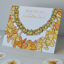 Load image into Gallery viewer, Moe Maluhia (Kenikeni) | Sympathy, Condolences | Single Note Card | Blank Inside
